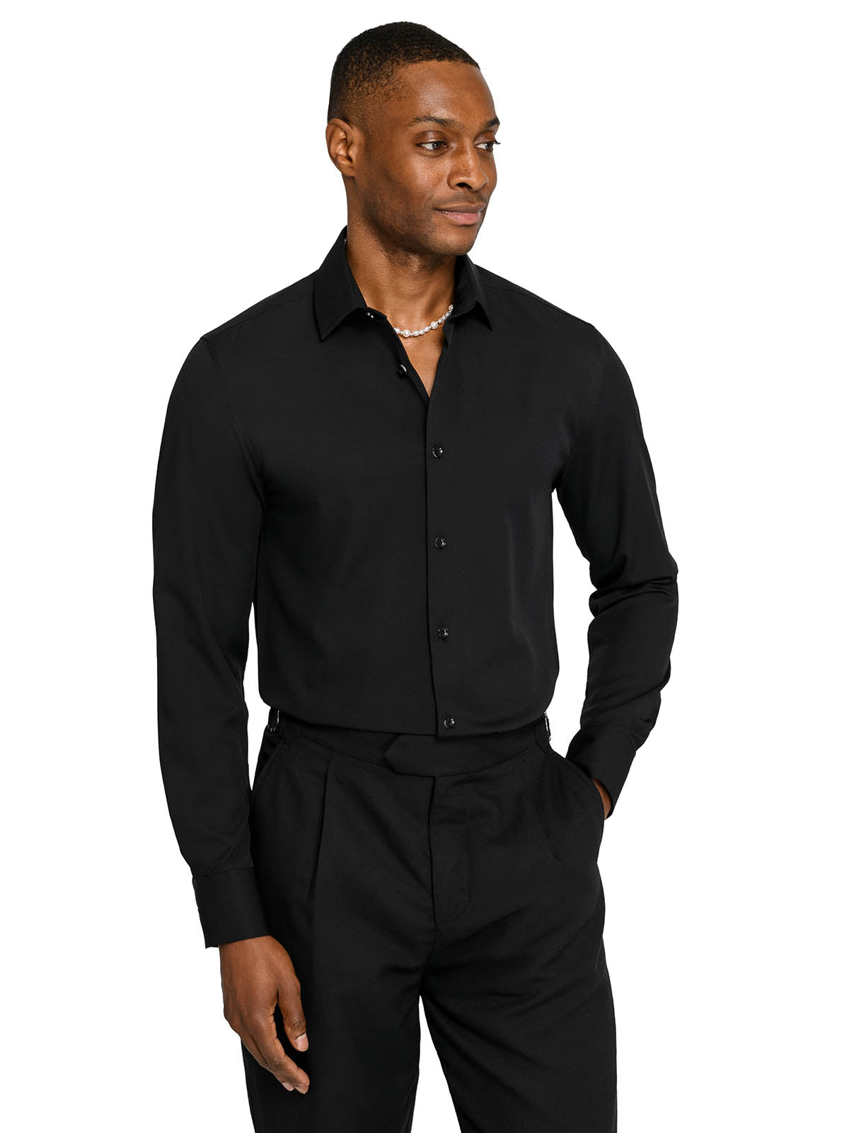 Solid Ceremony Dress Shirt - For Men | Brooklyn Brigade SAGE / 17