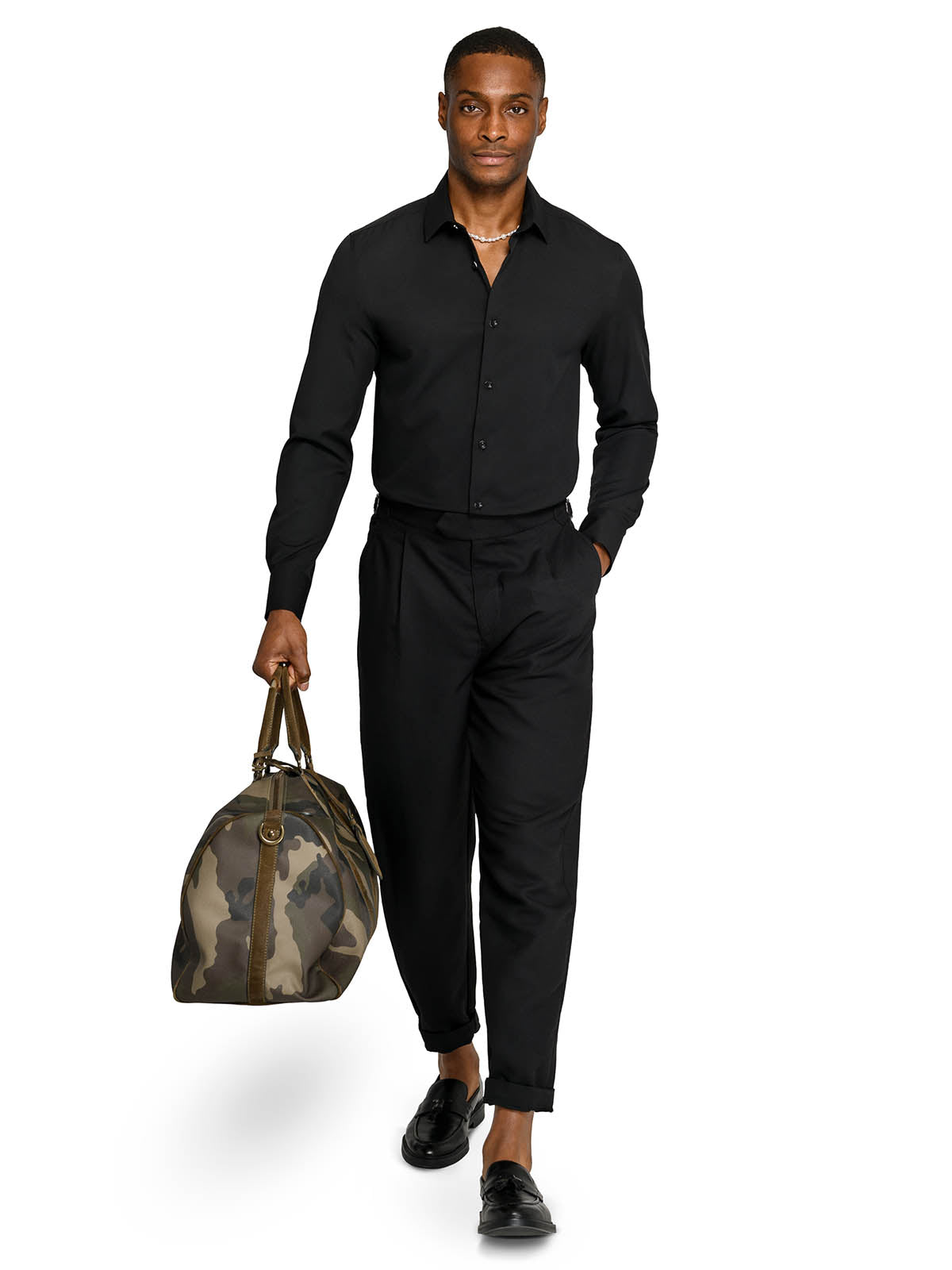 Solid Ceremony Dress Shirt - For Men | Brooklyn Brigade SAGE / 17
