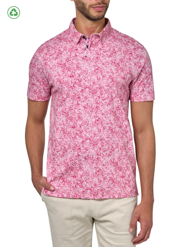 ABSTRACT FLORAL POLO